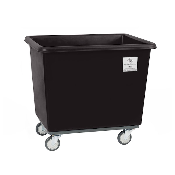 Poly Cube Truck, Black, Polyethylene, Steel, 32 in L, 21.75 in W, 26.75 in H
